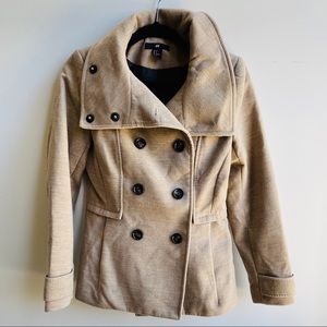 Women’s light brown pea coat